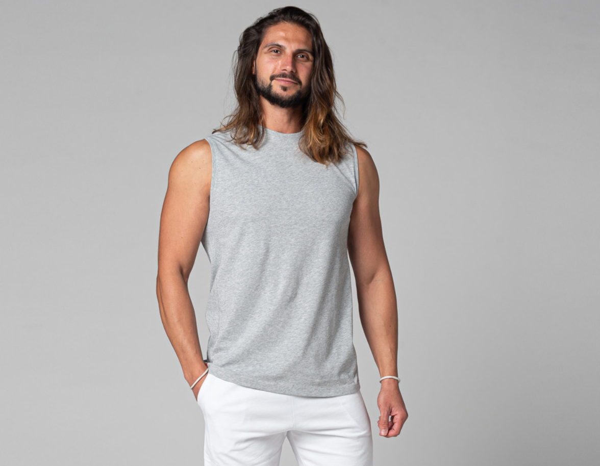Pour la fête des Peres, offre des vetements de yoga pour l'été et 100 % bio avec chin Mudra