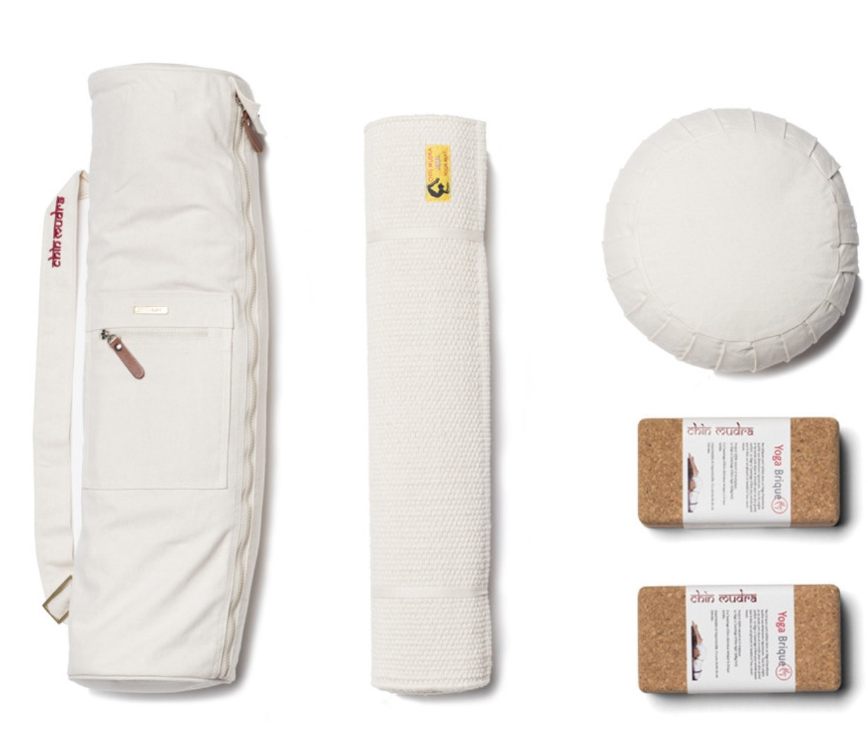 Le kit de yoga qui respecte l'environnement par Chin Mudra Kit Nature 100% bio par Chi Mudraa