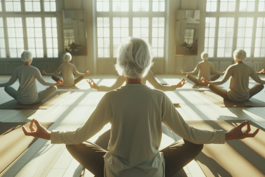 Le yoga s'adapte aux seniors et au grand âge Mieux vieillir avec le yoga !