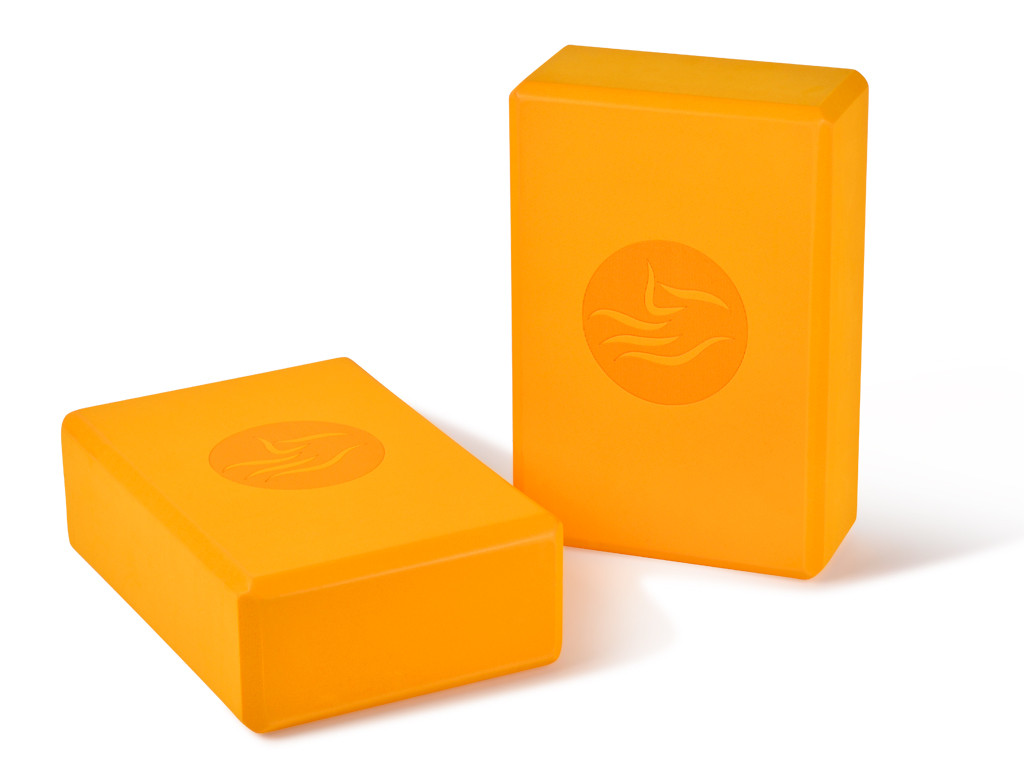 Item Blocco yoga - 23 x 15 x 7,6 cm Giallo zafferano