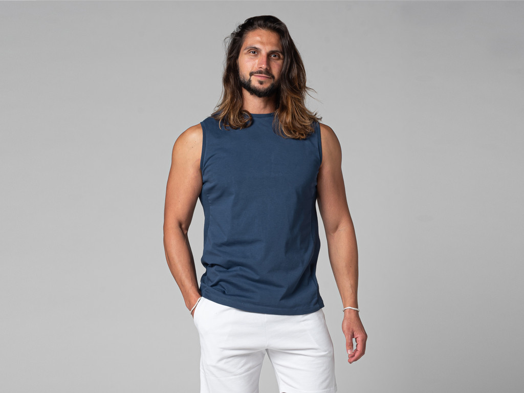 Item Débardeur Homme 100% Bio Bleu