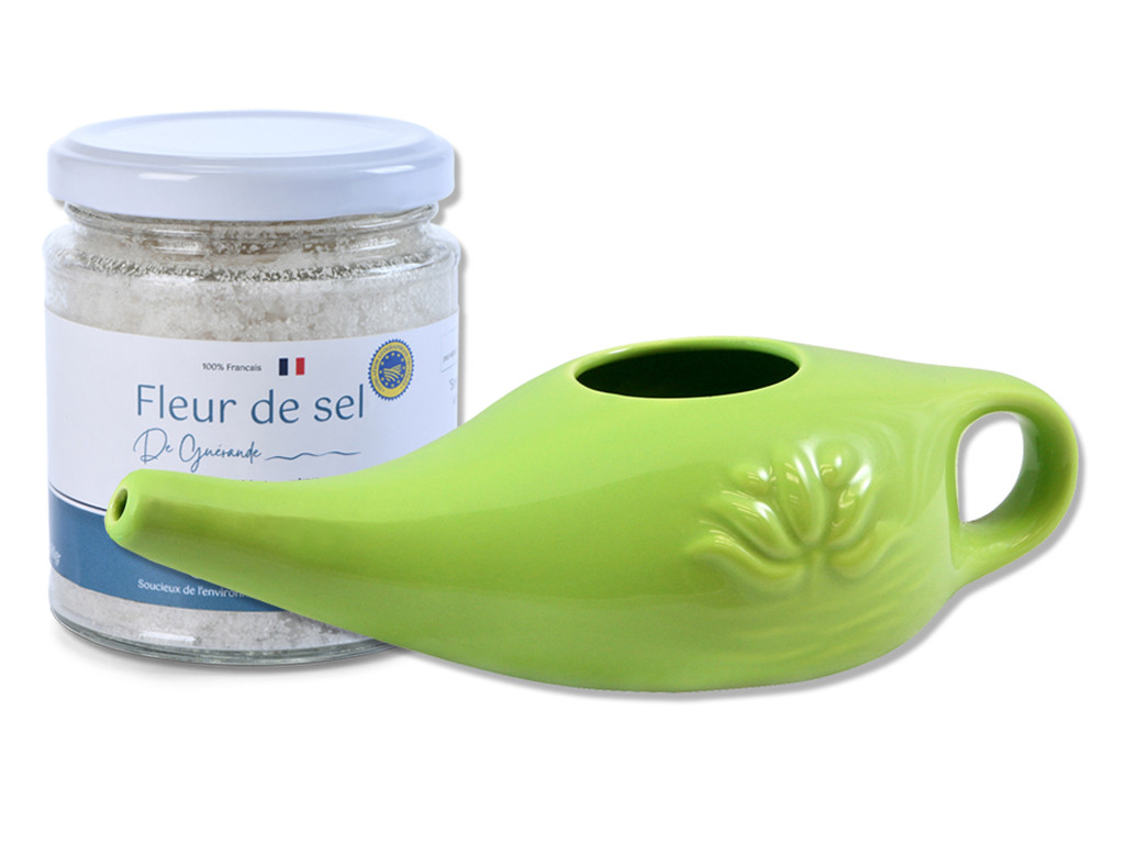 Item Kit Lota 250ml et Fleur de Sel Vert Amande