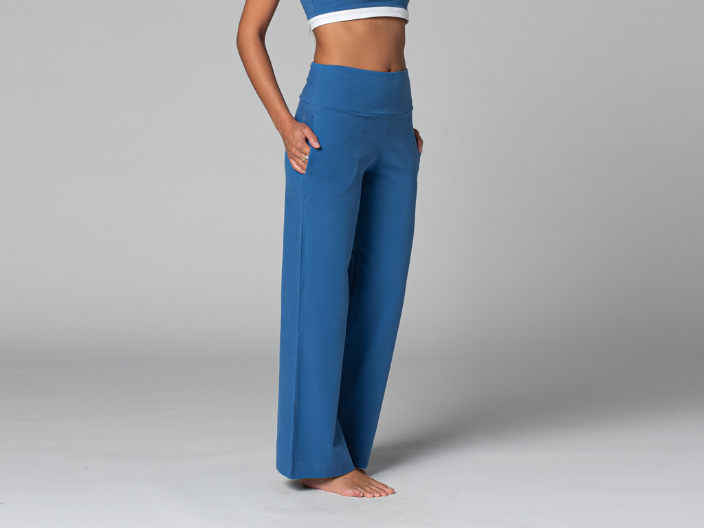 Item Pantalon de yoga Femme Jazzy - Bio Bleu Chaud