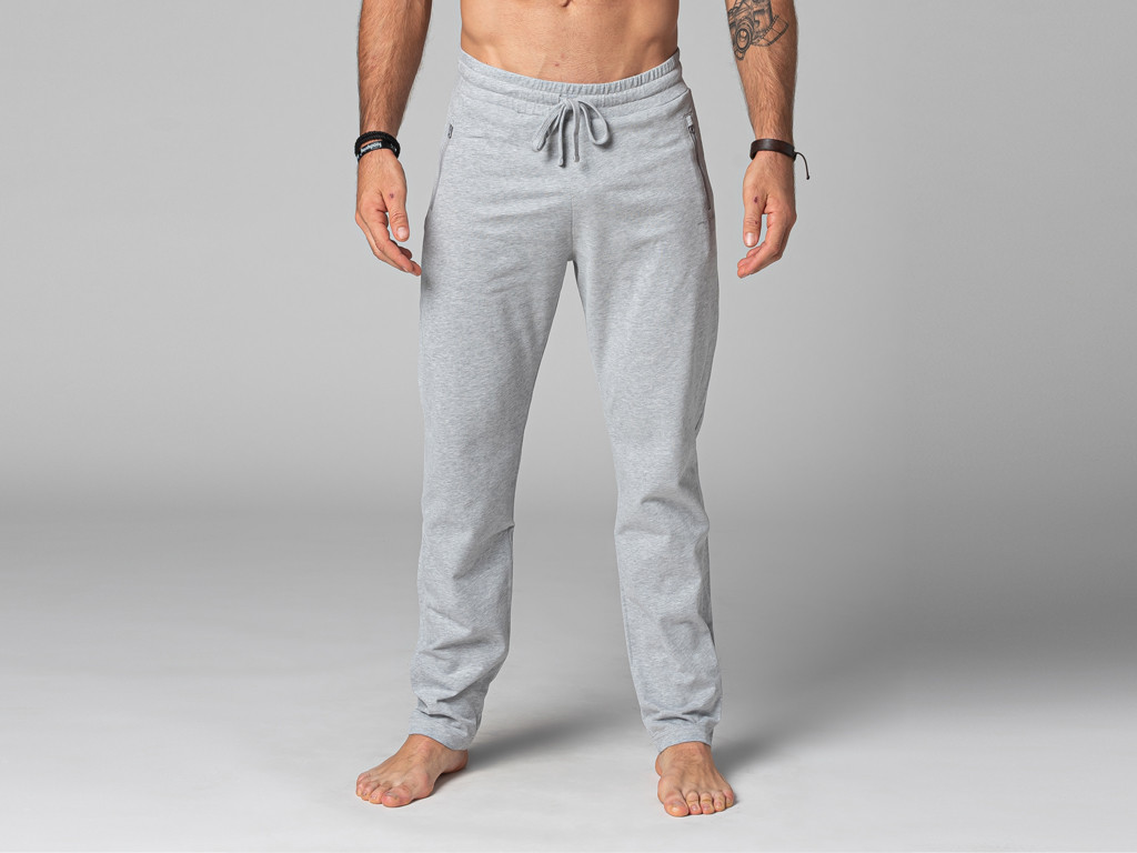 Item Pantalon de Yoga Homme Confort - Coton Bio Gris