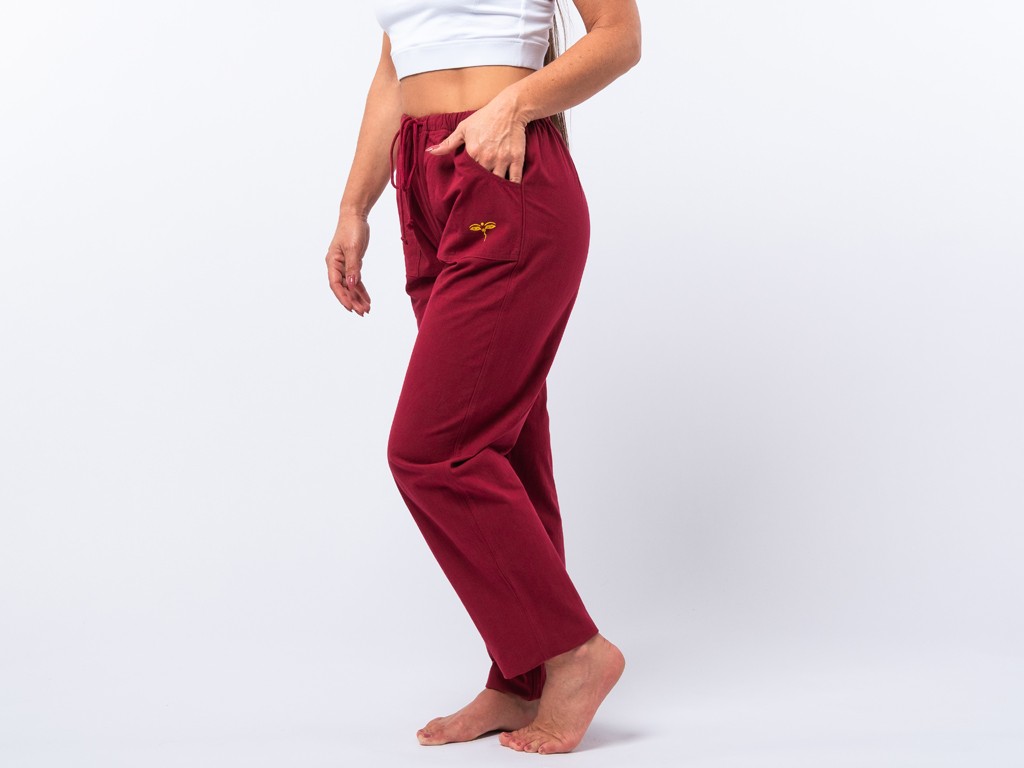 Item Pantalon de Yoga Oeil de bouddha Bordeaux