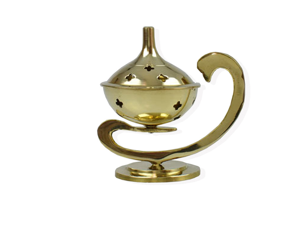 Item Porte encens Aladin H. : 9,5 cm - Diam. : 6 cm
