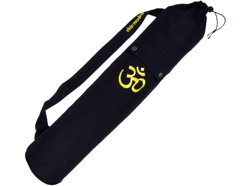 Item Borsa per tappetino yoga 100% cotone organico 90 cm X 15 cm Nero