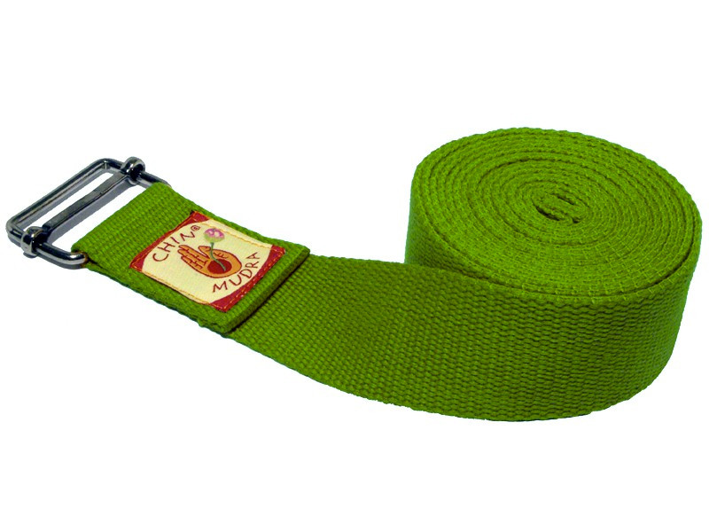 Item Sangle de yoga coton Bio boucle rectangulaire Vert