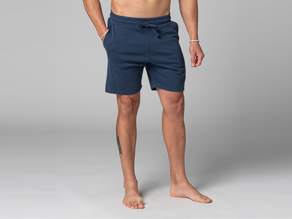 Item Short de Yoga Homme - Coton Bio Bleu