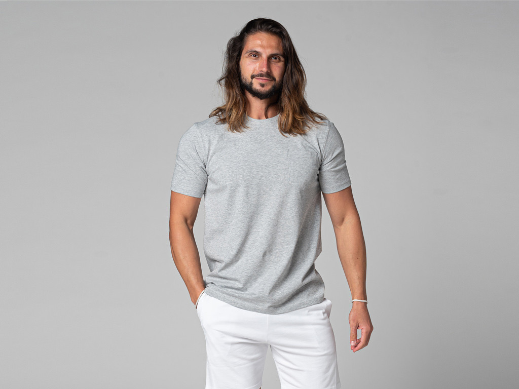 Item T-Shirt Tapan Manches Courtes 100% Bio Gris