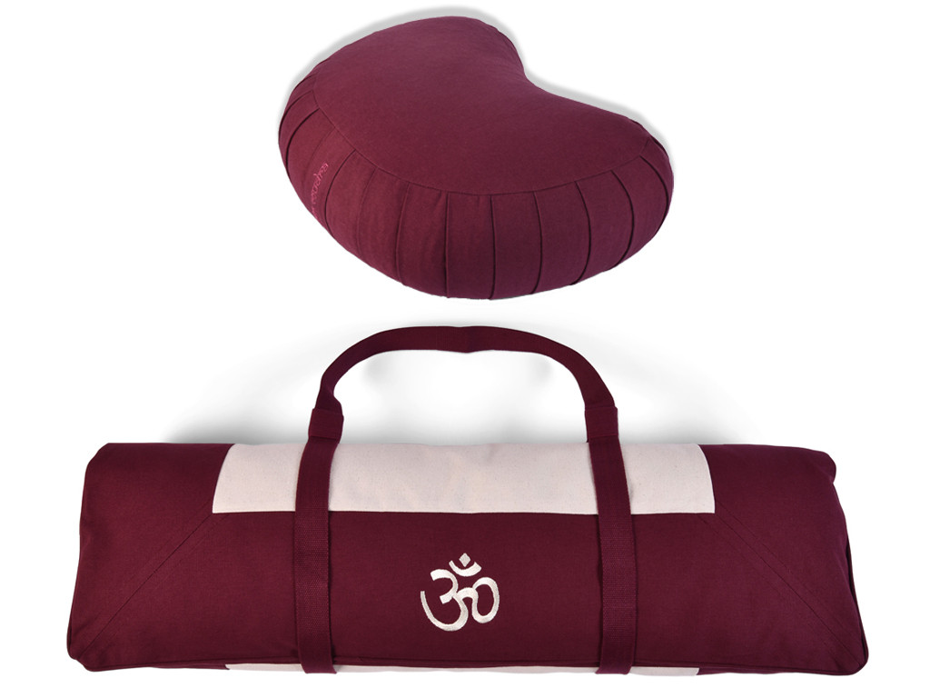 Item Kit Tapis de Méditation Prune/Ecru
