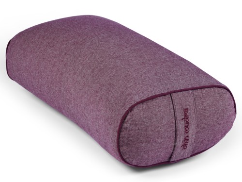 Bolster de yoga Ovale en Chambray de coton biologique - Épeautre