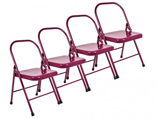 Chaise de Yoga Standard 2 Barres Prune