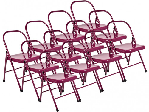 Chaise de Yoga Standard 2 Barres Prune