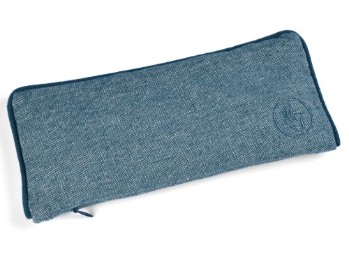 Cuscino per gli occhi in chambray biologico e lino di cotone