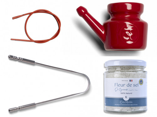 Kit Lota Jala Neti complet Porcelaine Red Chili Pepper