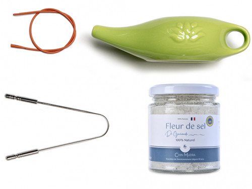 Kit Lota Jala Neti complet Porcelaine Vert Amande
