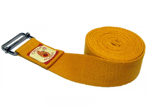 Cintura yoga in cotone organico con fibbia rettangolare