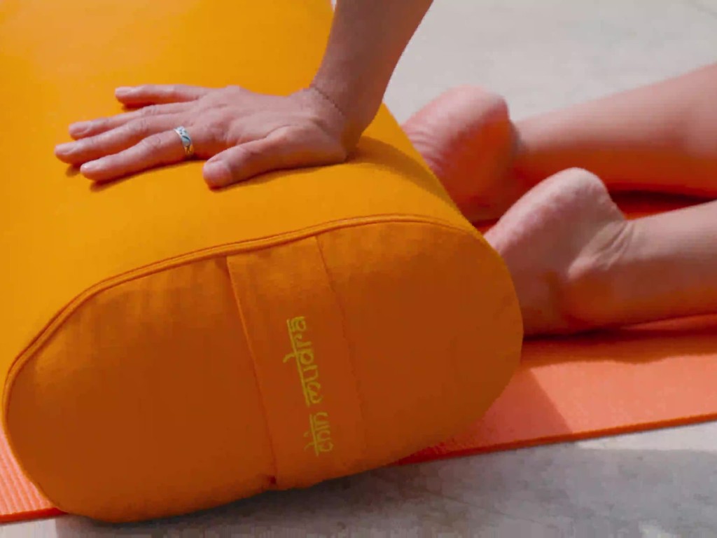 Bolster de yoga Ovale KAPOK 100 % coton Bio 60cm x 15cm x 30cm