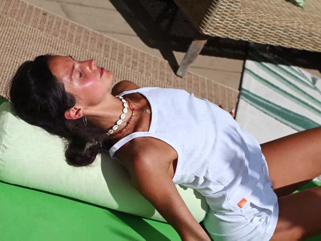 Bolster de yoga 100 % coton Bio Epeautre 65 cm x 21 cm